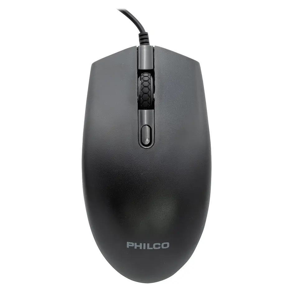 Mouse Óptico Philco Alámbrico Usb 7204B 1