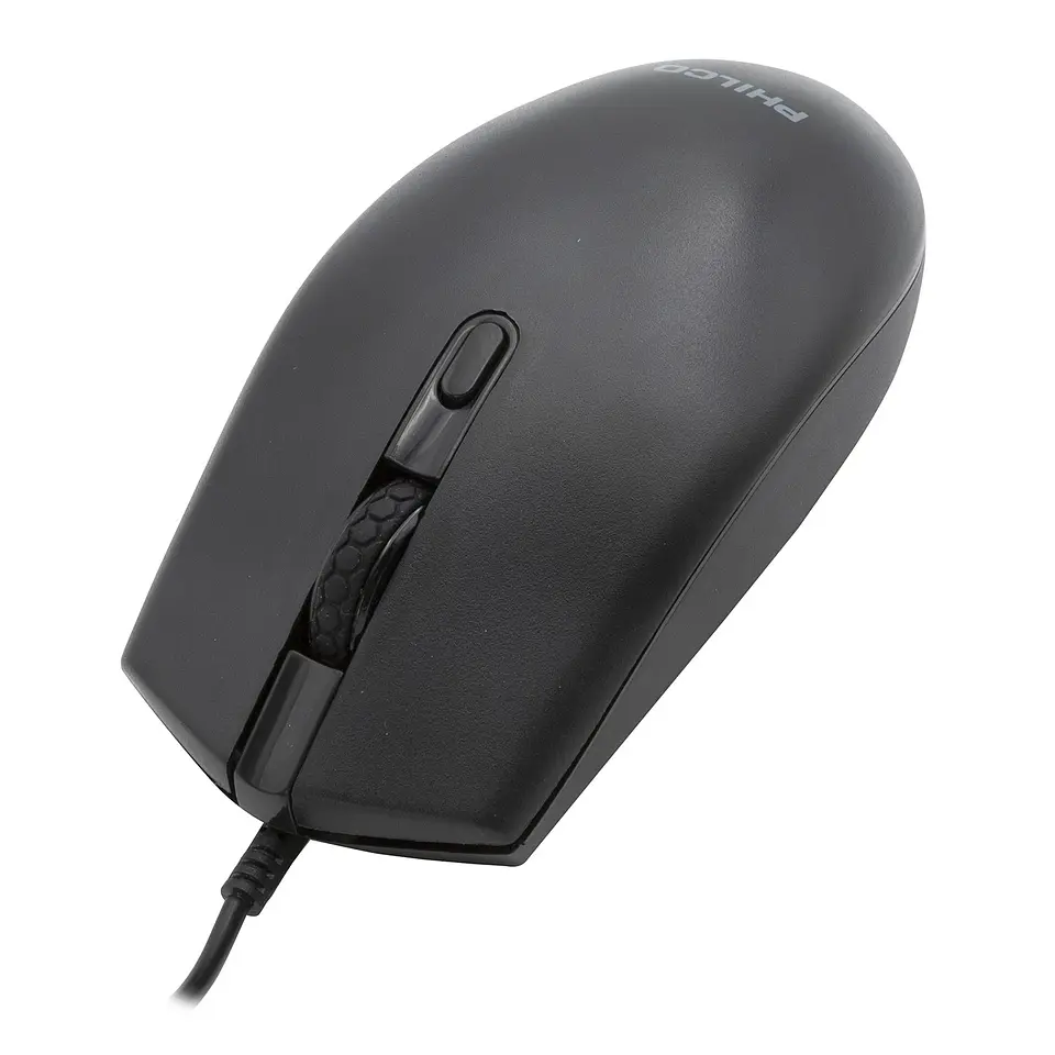 Mouse Óptico Philco Alámbrico Usb 7204B 2