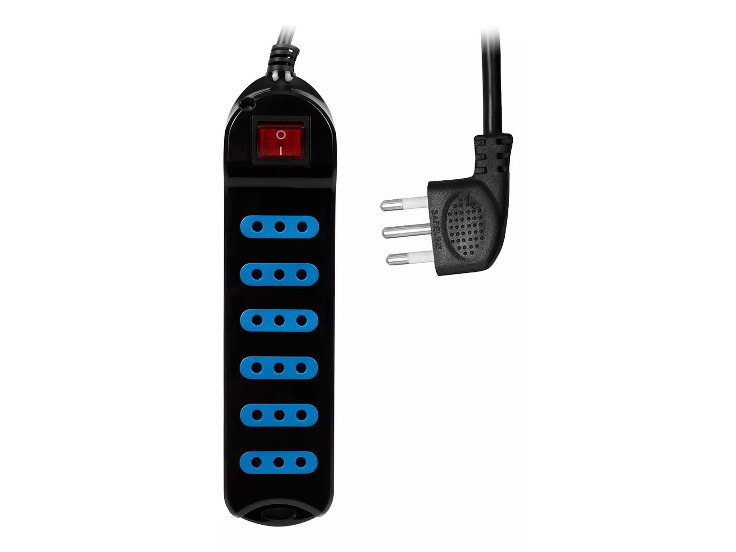 Alargador Eléctrico Philco XT30 5 Mts 6 Pos Negro 1