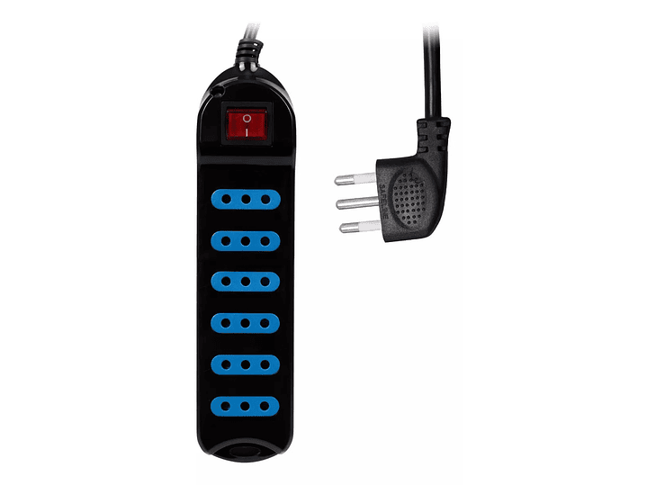 Alargador Eléctrico Philco XT30 5 Mts 6 Pos Negro 1