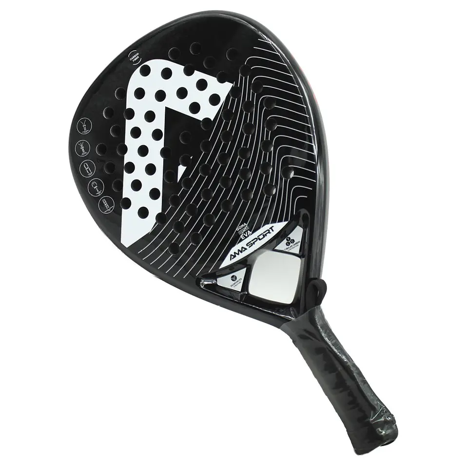 Pala De Padel Ama Sport P42 Fibra De Carbono Reforzada 5