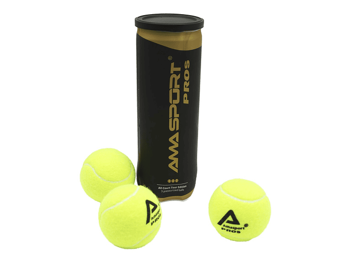 Set 3 Pelotas Padel Ama Sports Pros Tarro 3 Un 1
