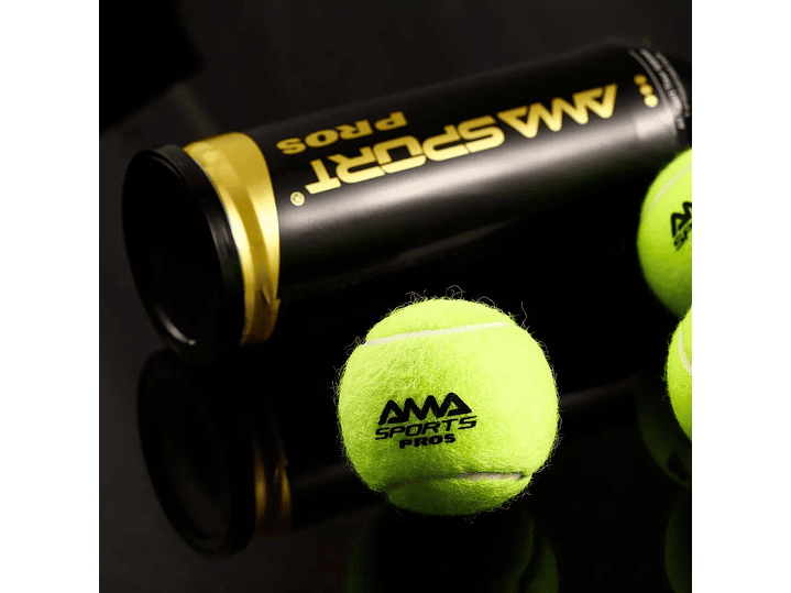 Set 3 Pelotas Padel Ama Sports Pros Tarro 3 Un 4