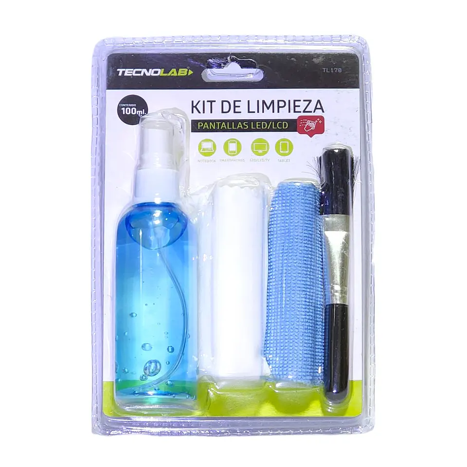 Kit De Limpieza 4 en 1 Tecnolab TL170 Led LCD 100ml 1