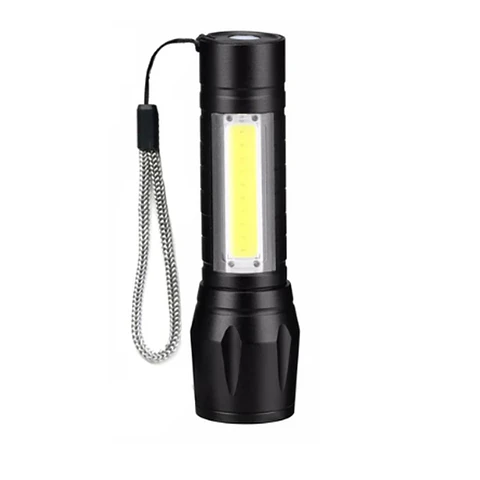Linterna De Bolsillo Led COB + XPE y Zoom Tecnolab TL545