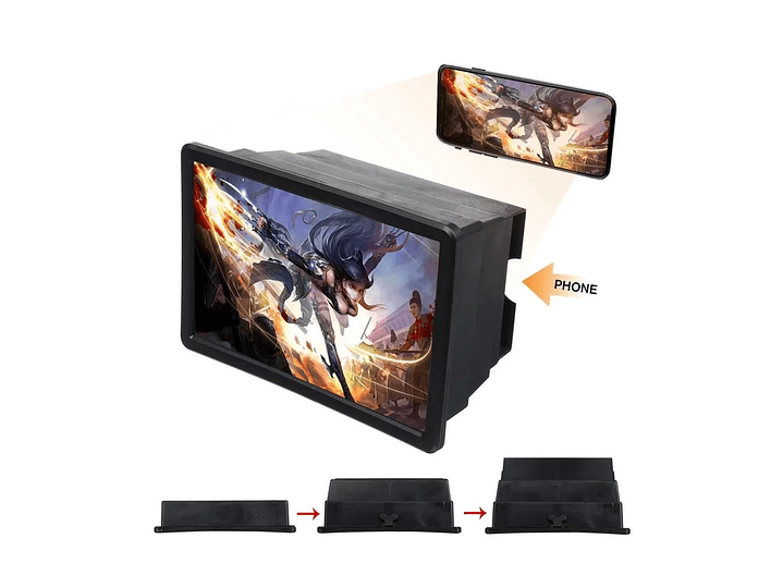 Amplificador de Pantalla Lupa Para Celular Plegable F2 3