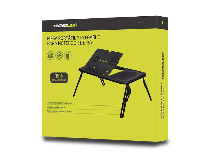 Mesa Para Notebook Con Patas Y Ventilador Tecnolab TL191 4