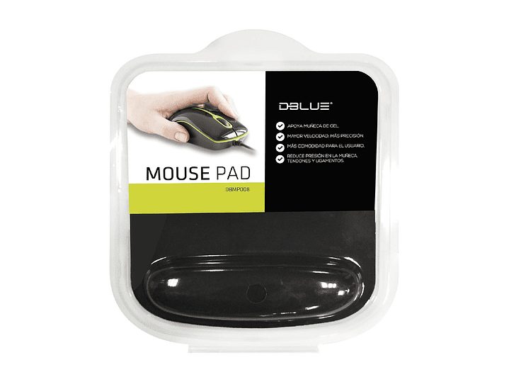 Mouse Pad Gel Con Apoya Muñeca Dblue DBMP008 4