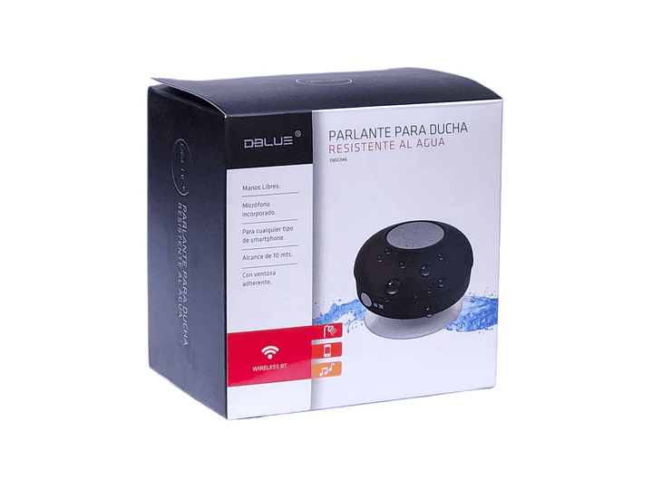 Parlante Ducha Dblue DBS046BK Inalámbrico Negro 7