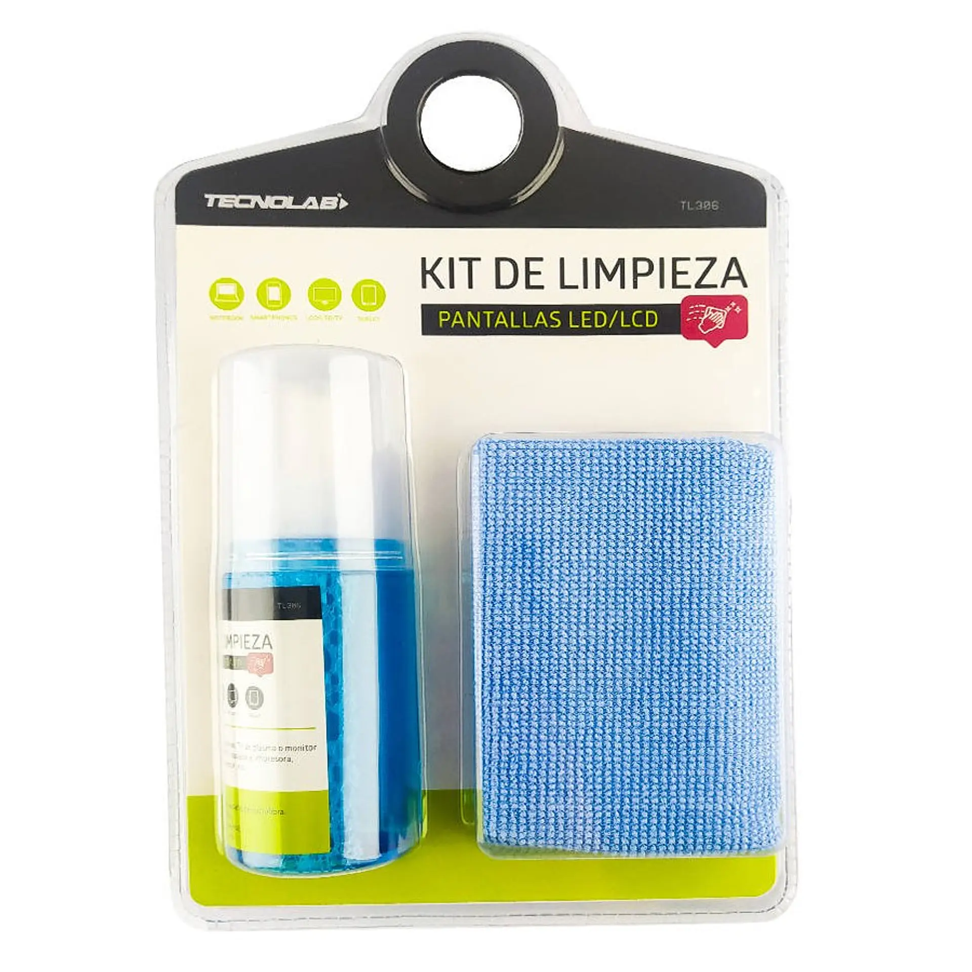 Kit De Limpieza Tecnolab TL306 Universal Pantallas Led 120ml 4