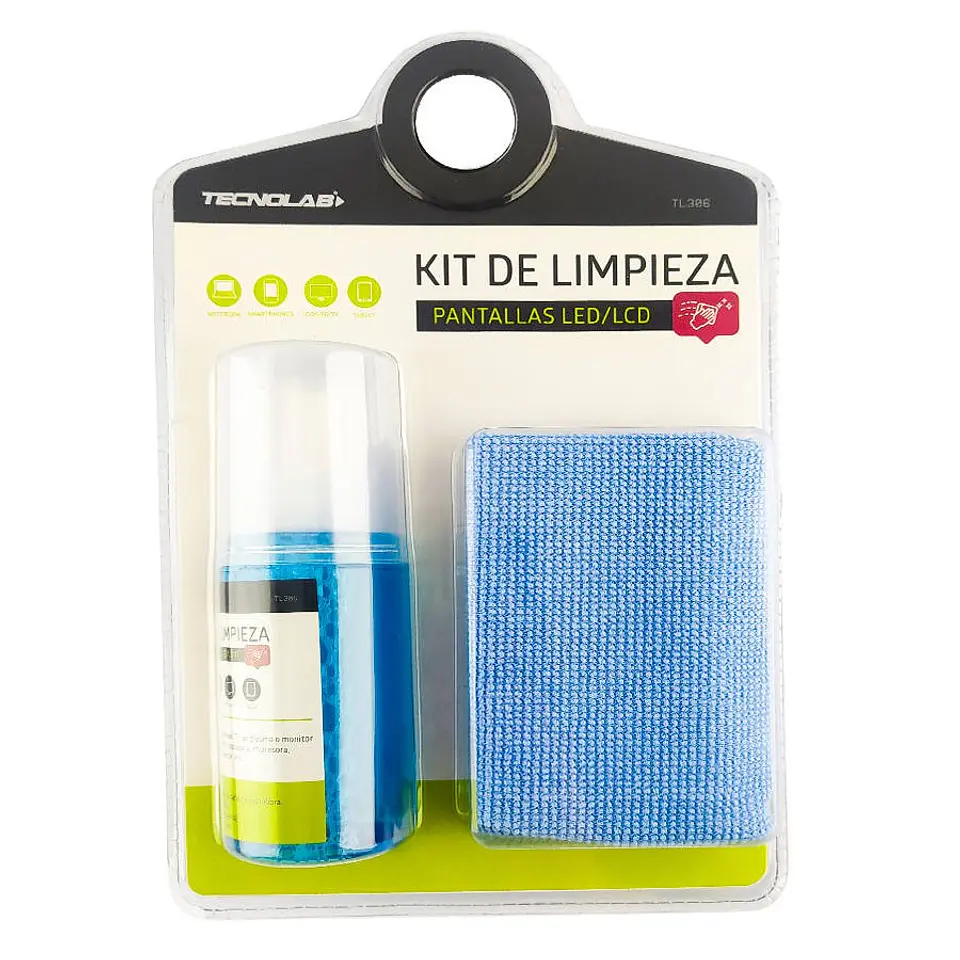Kit De Limpieza Tecnolab TL306 Universal Pantallas Led 120ml 4