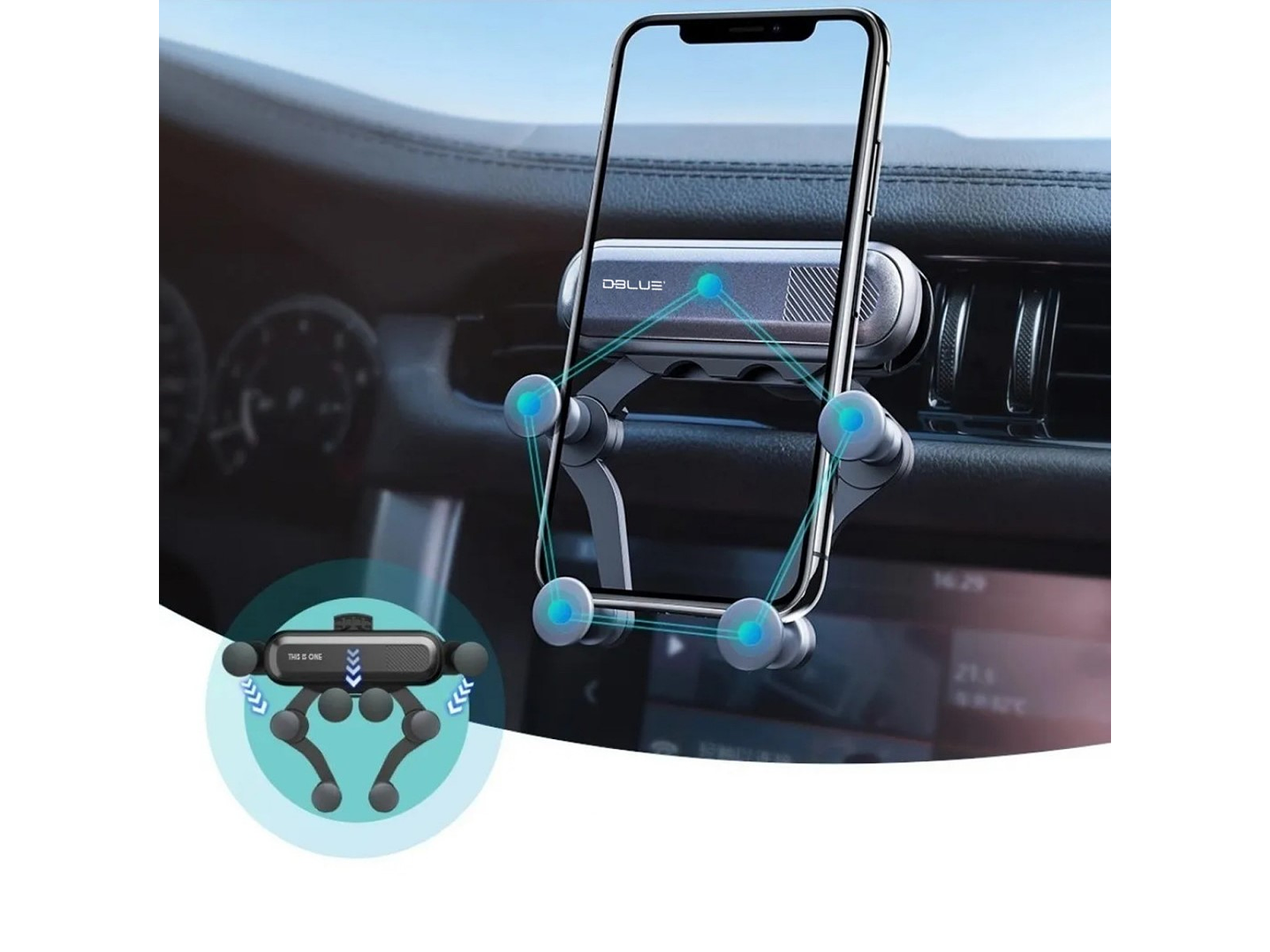 Soporte Smatphone Rejilla de Gravedad Dblue DBSC059 4