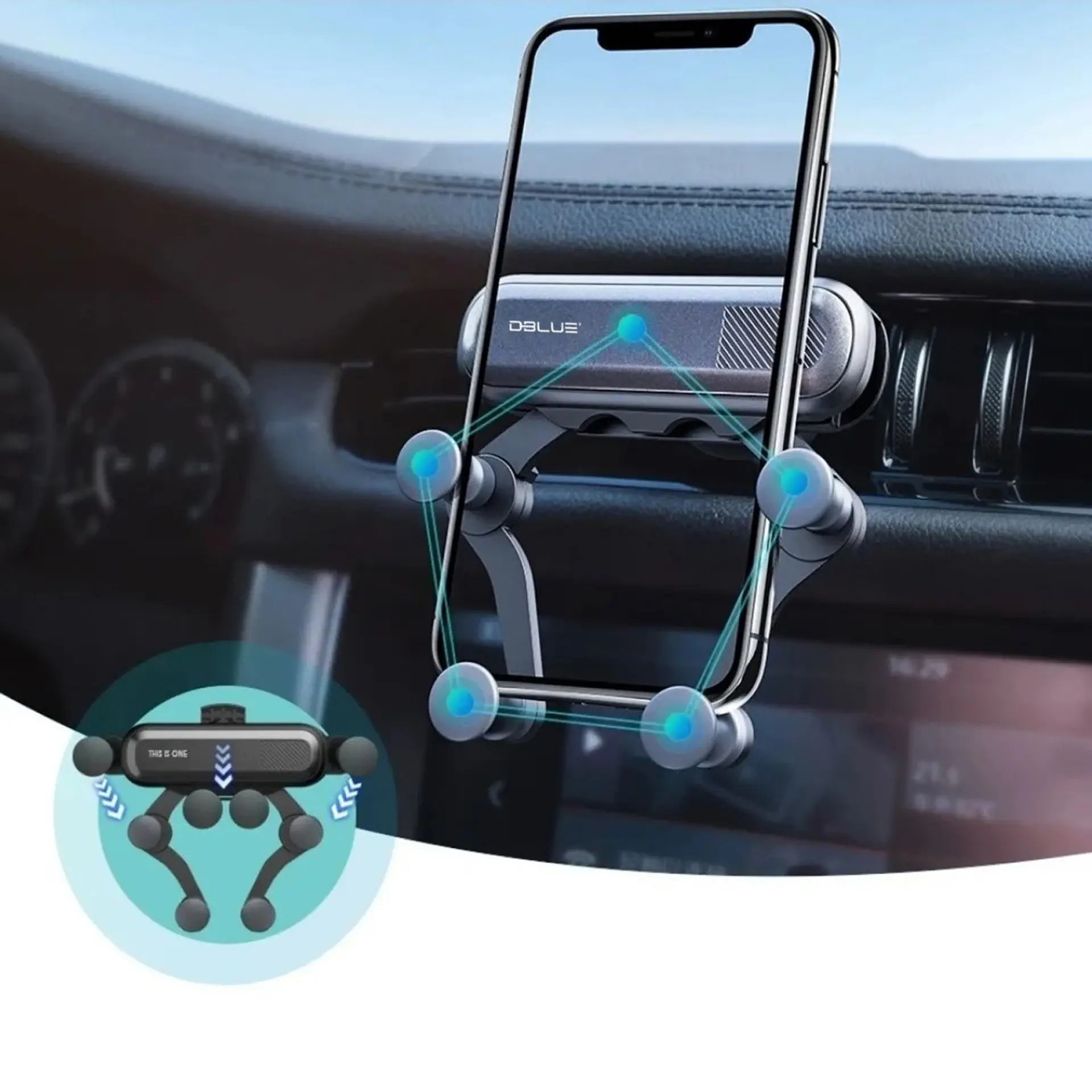 Soporte Smatphone Rejilla de Gravedad Dblue DBSC059 4