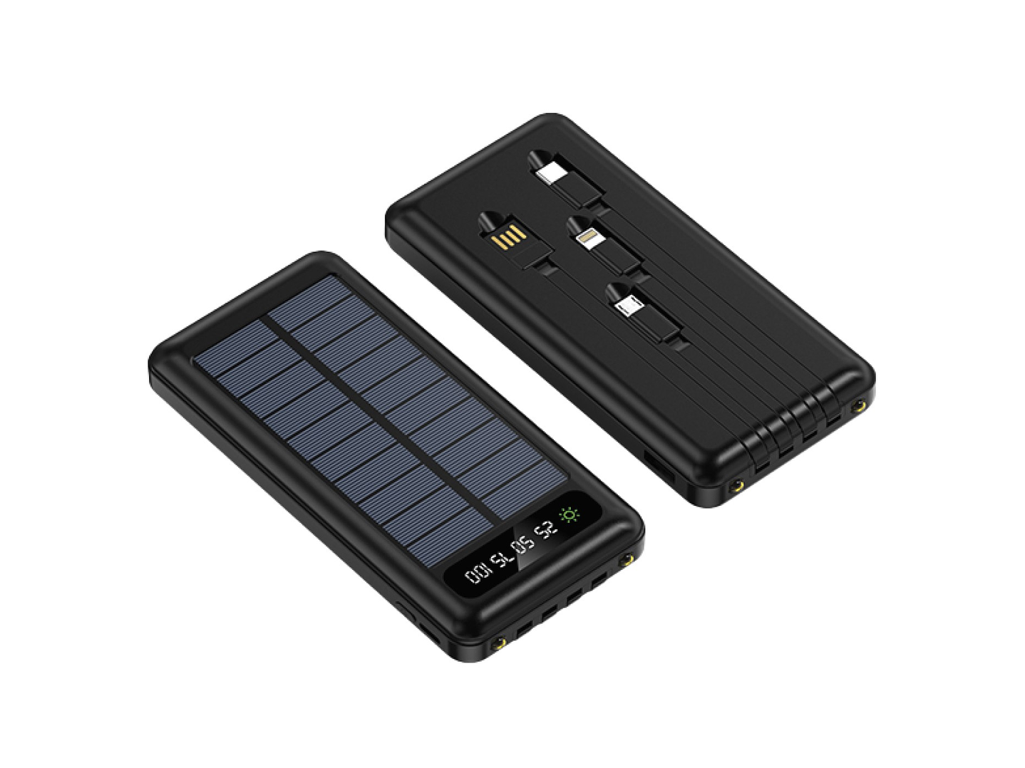 Batería Portátil Solar Power Bank 10.000 Mha Tecnolab TL570BK 2
