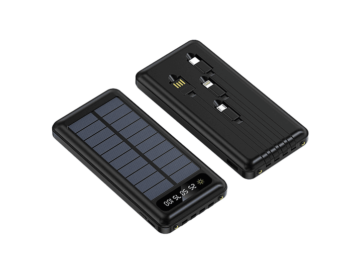 Batería Portátil Solar Power Bank 10.000 Mha Tecnolab TL570BK 2