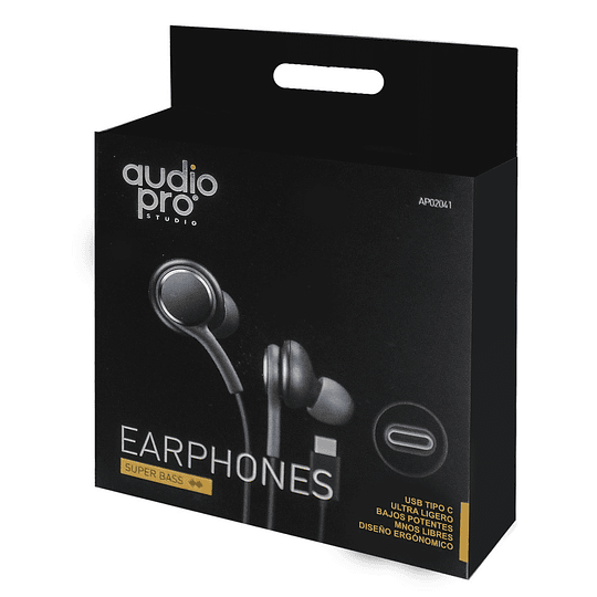 Audífonos USB Tipo-C Audiopro In-Ear AP02041