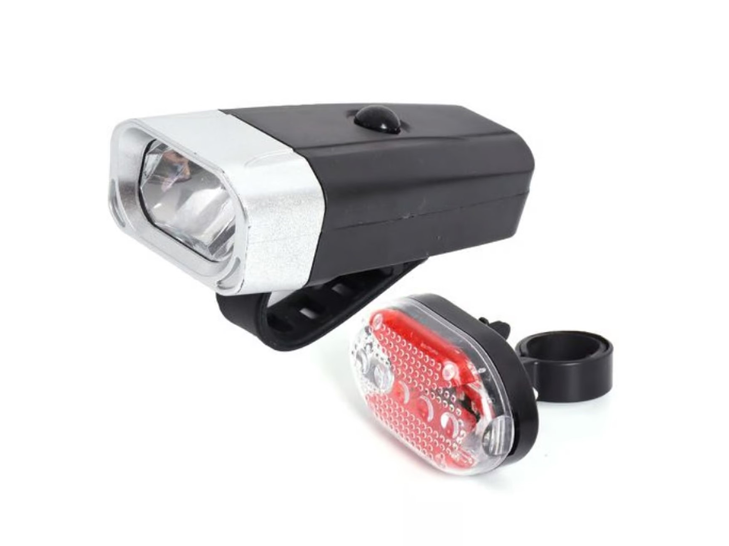 Set Luces de Bicicleta Led a Pilas Frontal y Trasera QX-T0608 1