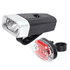 Set Luces de Bicicleta Led a Pilas Frontal y Trasera QX-T0608