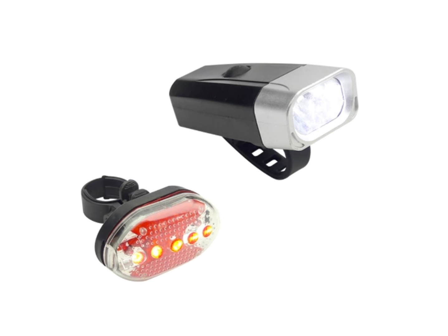 Set Luces de Bicicleta Led a Pilas Frontal y Trasera QX-T0608 2