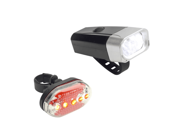 Set Luces de Bicicleta Led a Pilas Frontal y Trasera QX-T0608 2