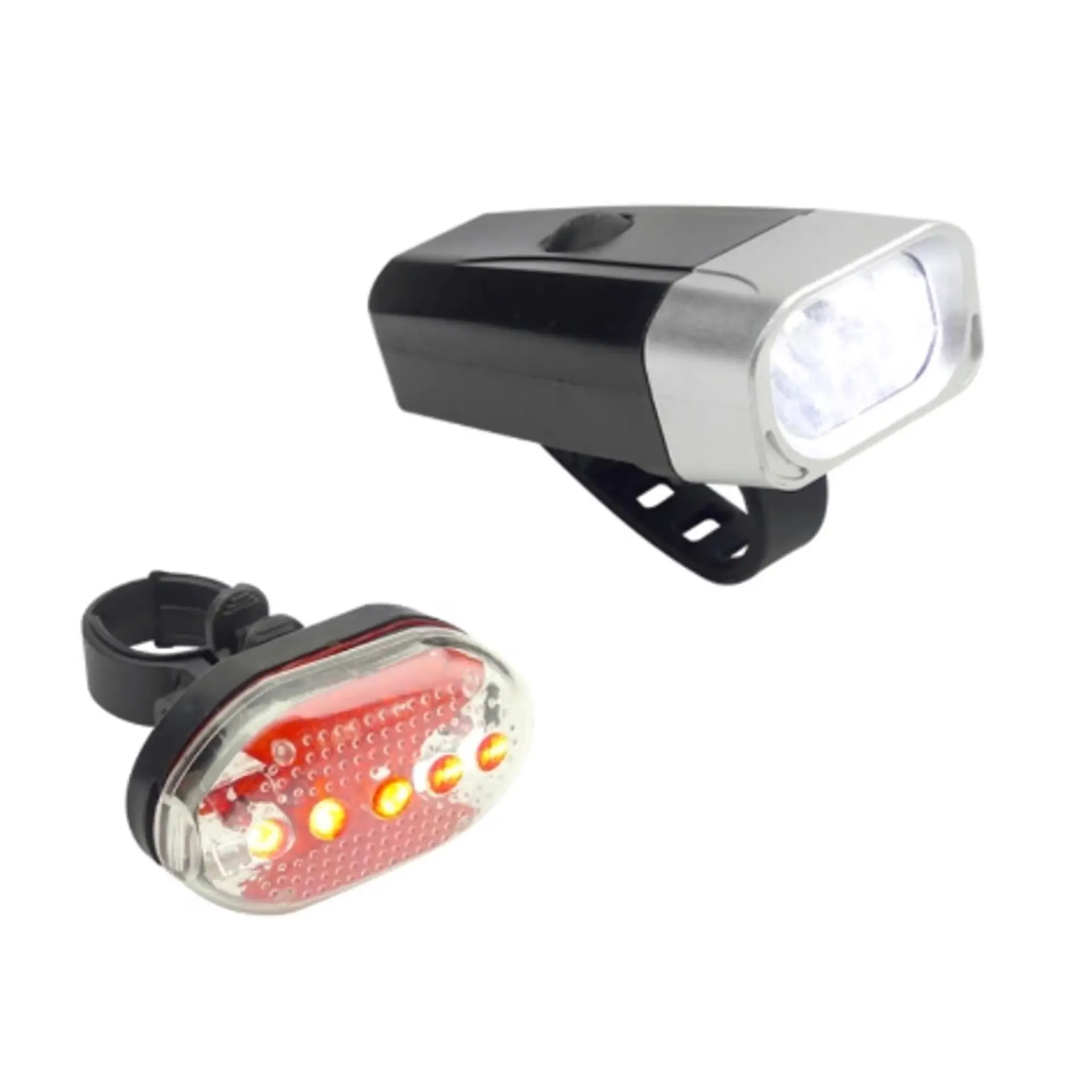 Set Luces de Bicicleta Led a Pilas Frontal y Trasera QX-T0608 2