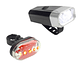 Set Luces de Bicicleta Led a Pilas Frontal y Trasera QX-T0608 - Miniatura 2