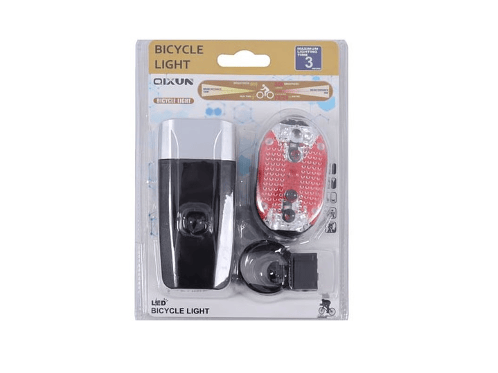 Set Luces de Bicicleta Led a Pilas Frontal y Trasera QX-T0608 3