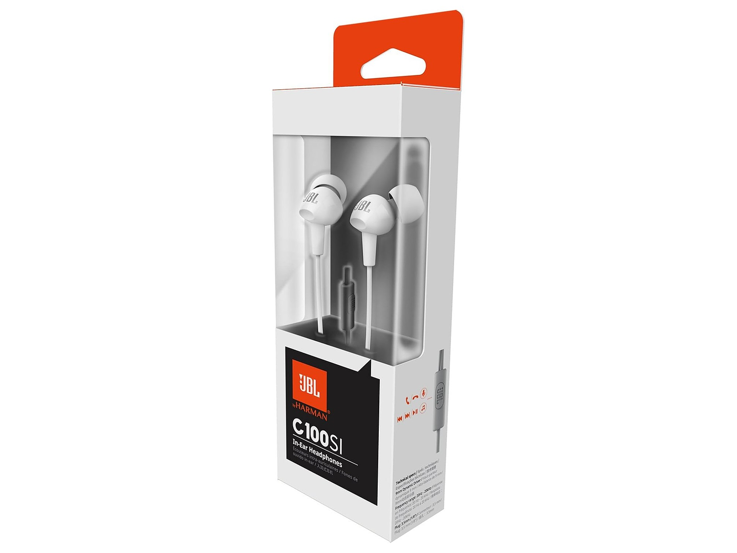 Audífonos In-Ear JBL C100SI Jack 3.5 Mm Blanco 7