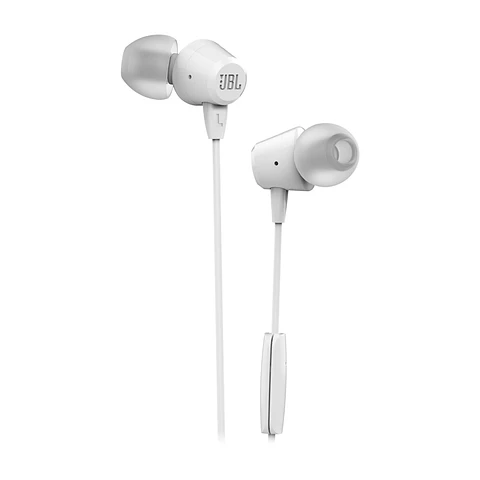 Audífonos In-Ear JBL C50HI 3.5 Mm Blanco