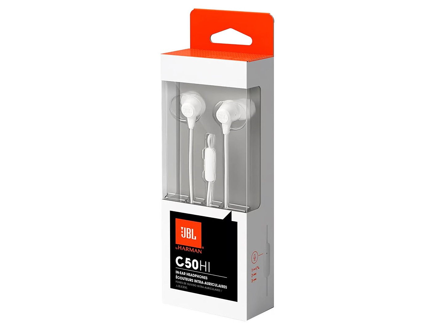 Audífonos In-Ear JBL C50HI 3.5 Mm Blanco 3