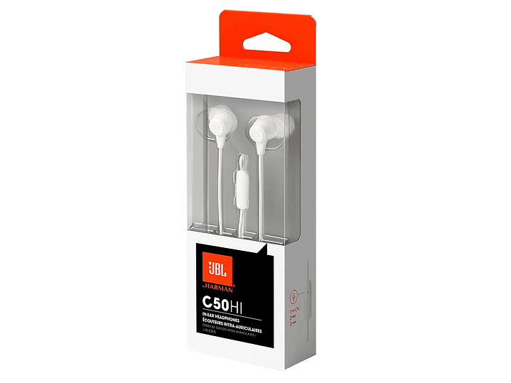 Audífonos In-Ear JBL C50HI 3.5 Mm Blanco 3