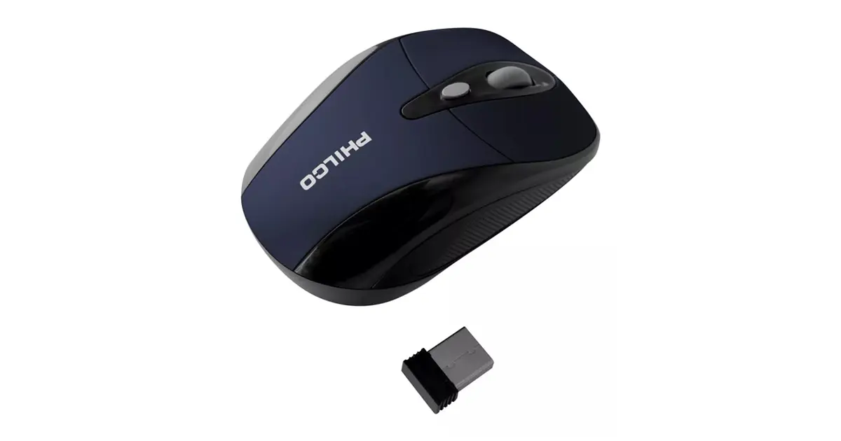 Mouse Óptico Inalámbrico Philco 245WA Azul Por Mayor