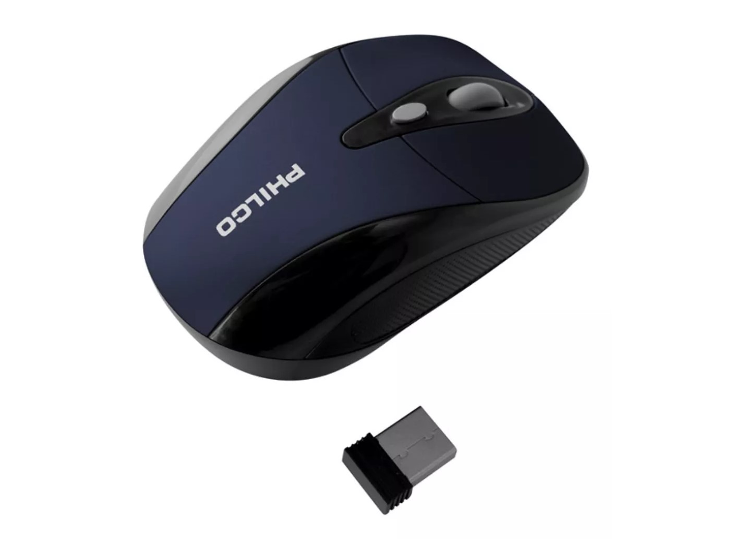 Mouse Óptico Inalámbrico Philco 245WA Azul 1
