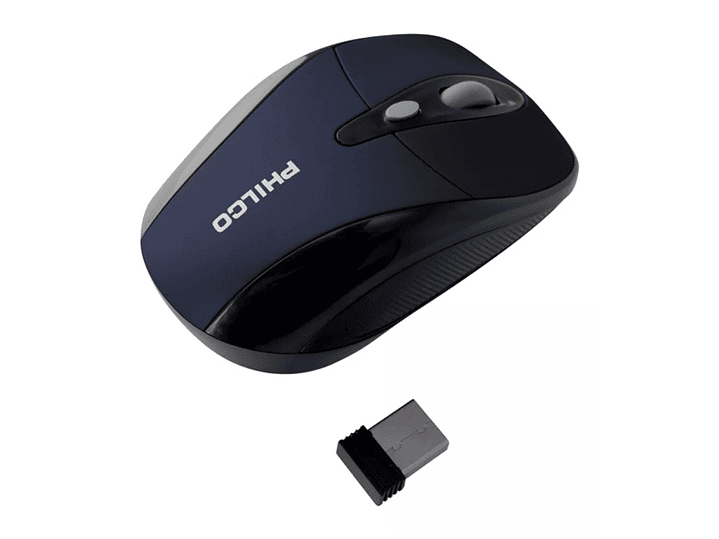 Mouse Óptico Inalámbrico Philco 245WA Azul 1