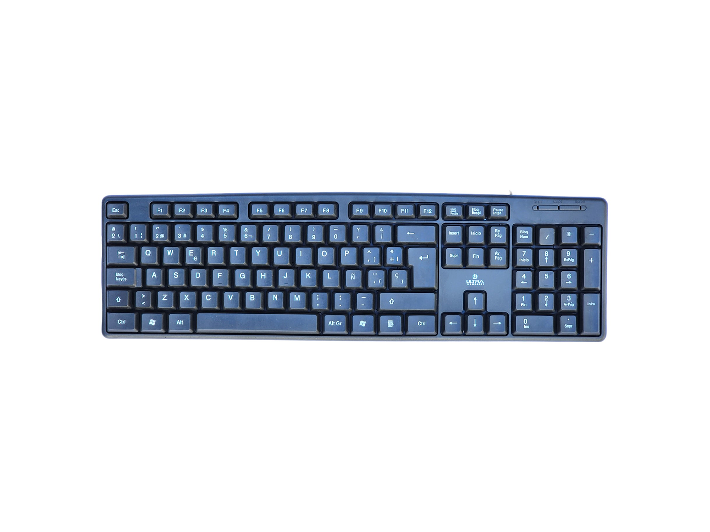 Teclado Usb Ultra Estándar K100U Español 1