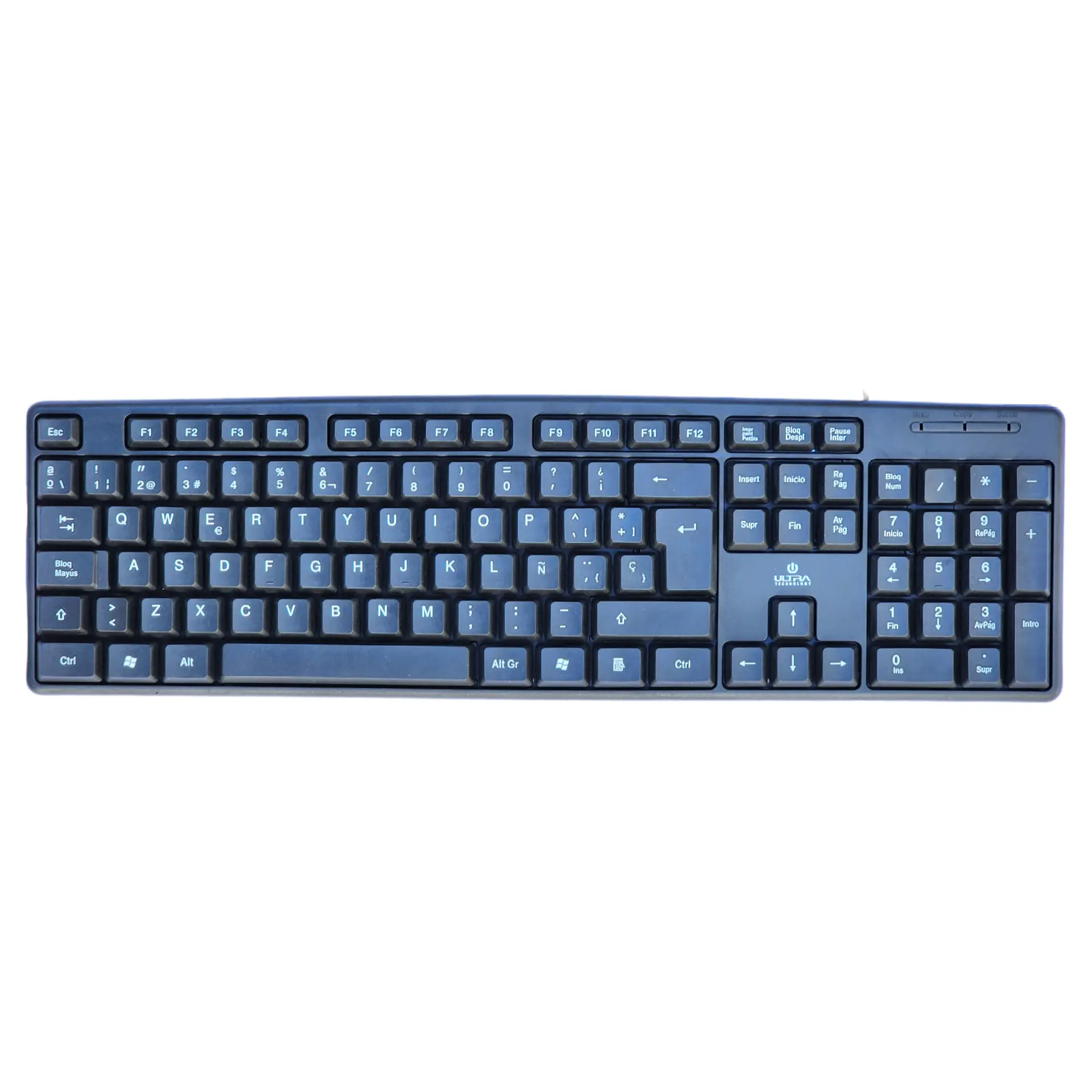 Teclado Usb Ultra Estándar K100U Español 1