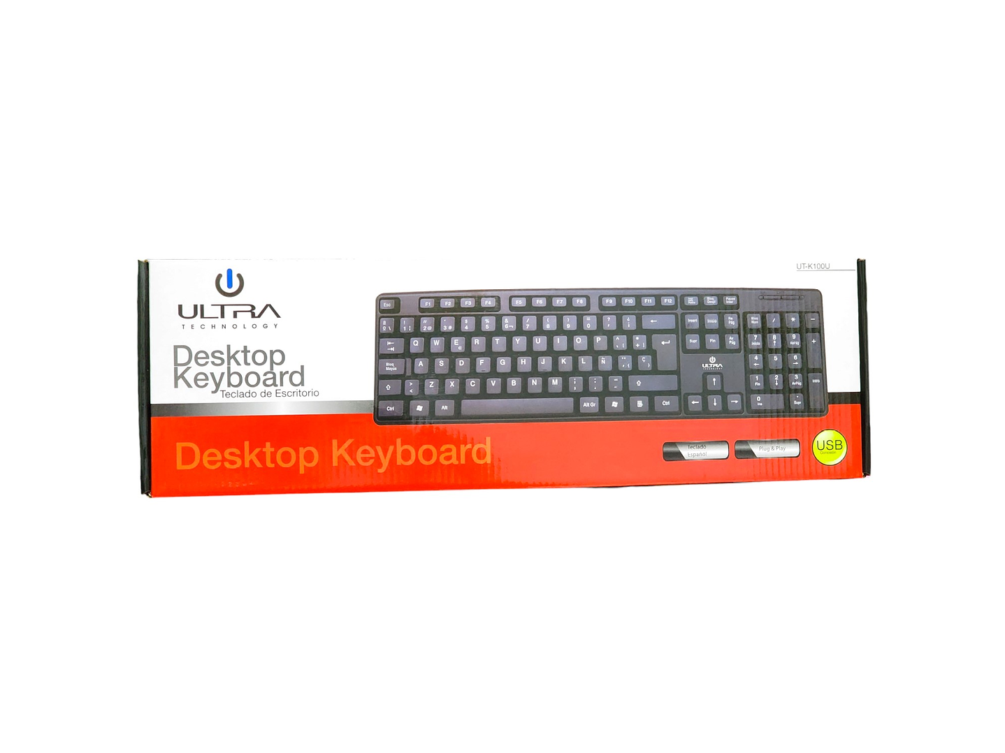 Teclado Usb Ultra Estándar K100U Español 4