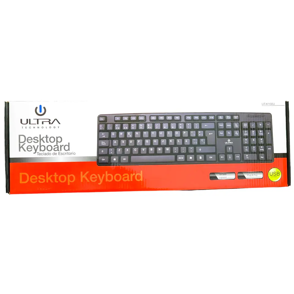 Teclado Usb Ultra Estándar K100U Español 4