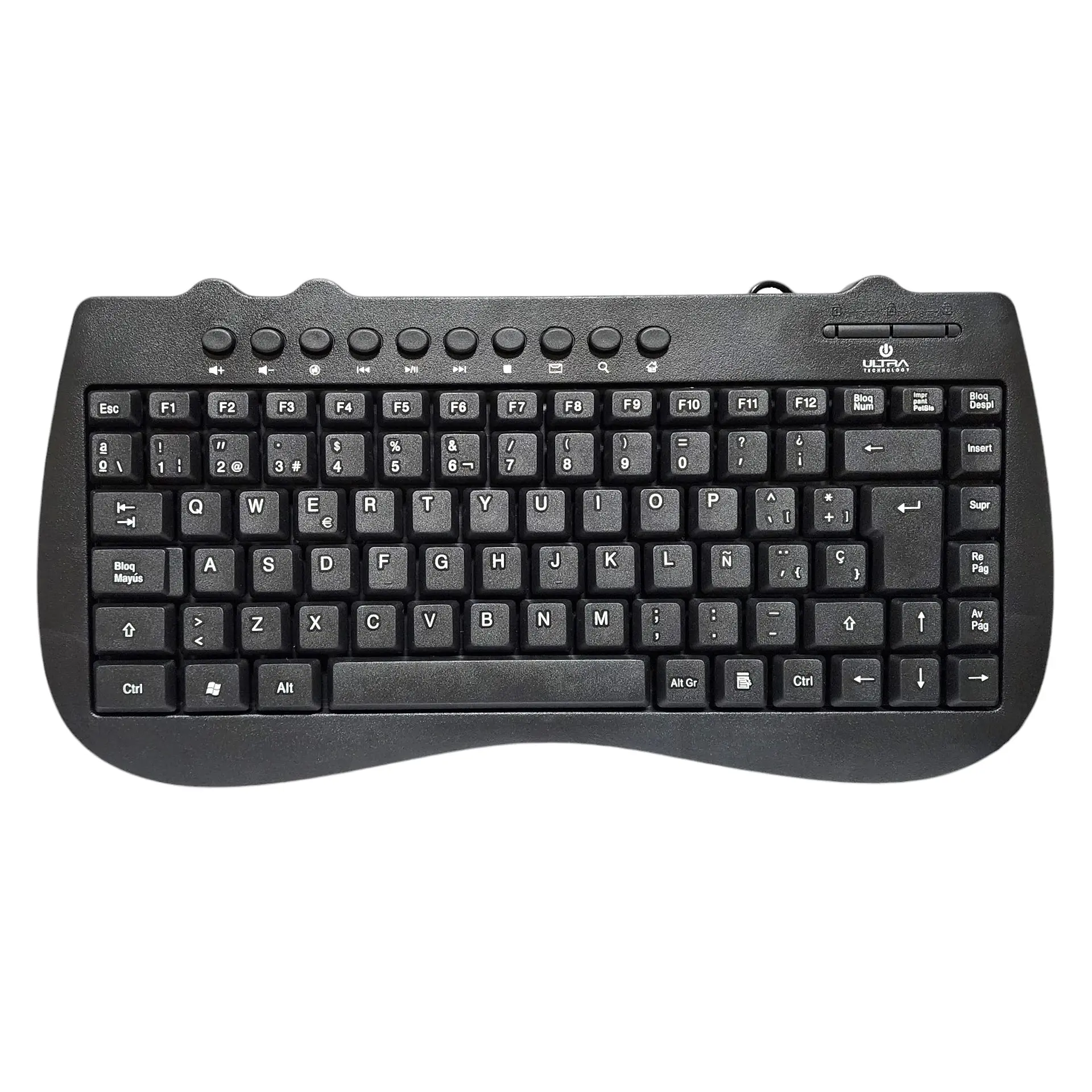 Mini Teclado Usb Ultra Estándar K115U Español 1