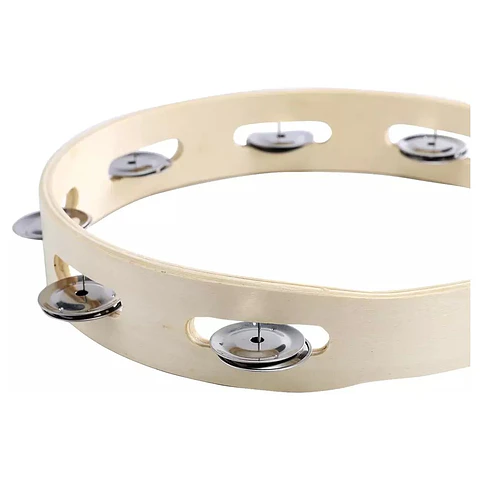 Pandero Madera 10 Pulgadas Sonajas Metal