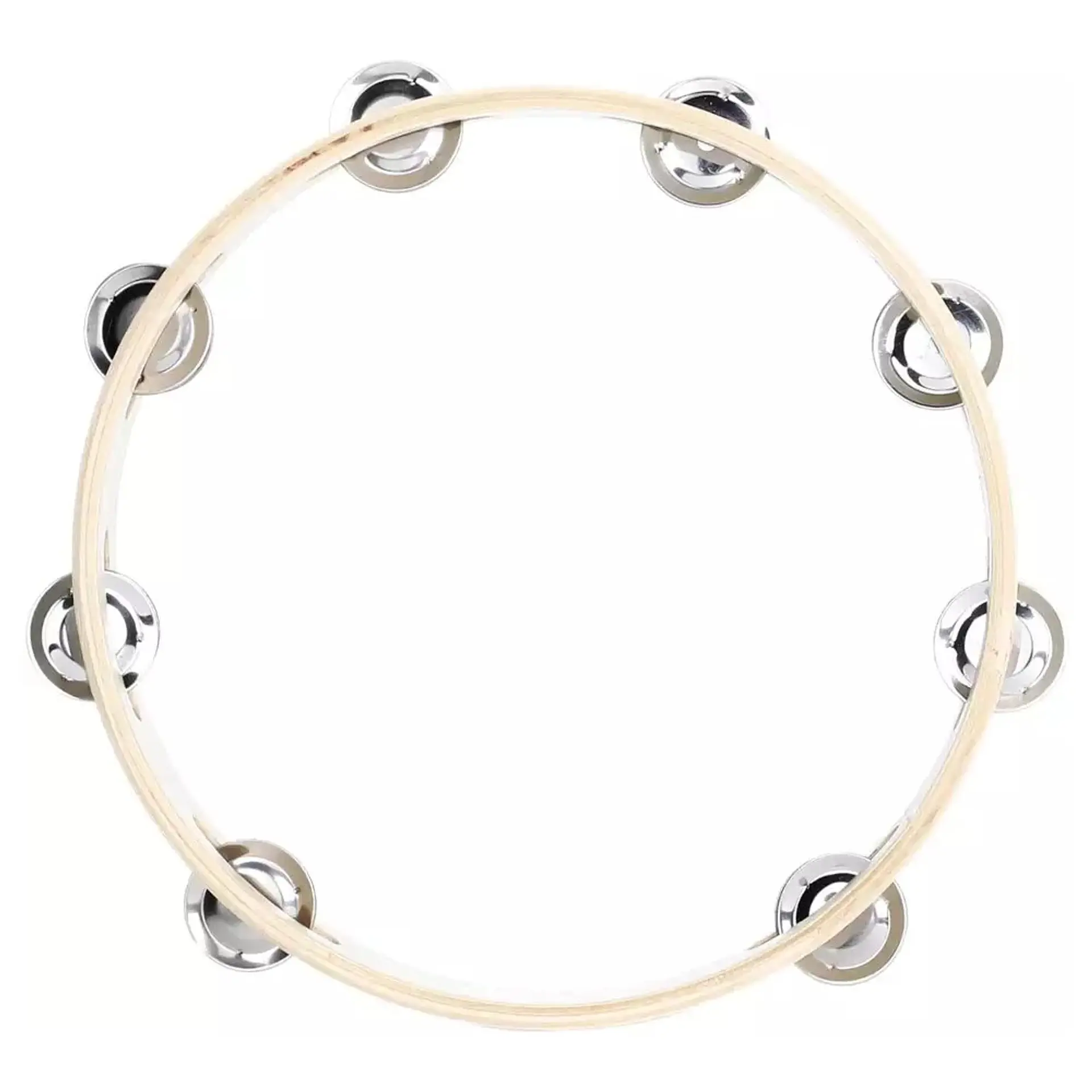 Pandero Madera 10 Pulgadas Sonajas Metal 4