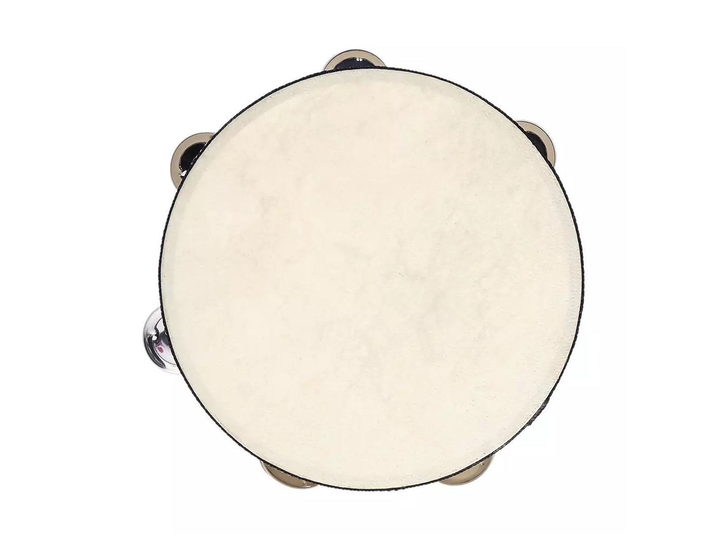 Pandero Madera Con Parche 8 Sonajas Metal 2