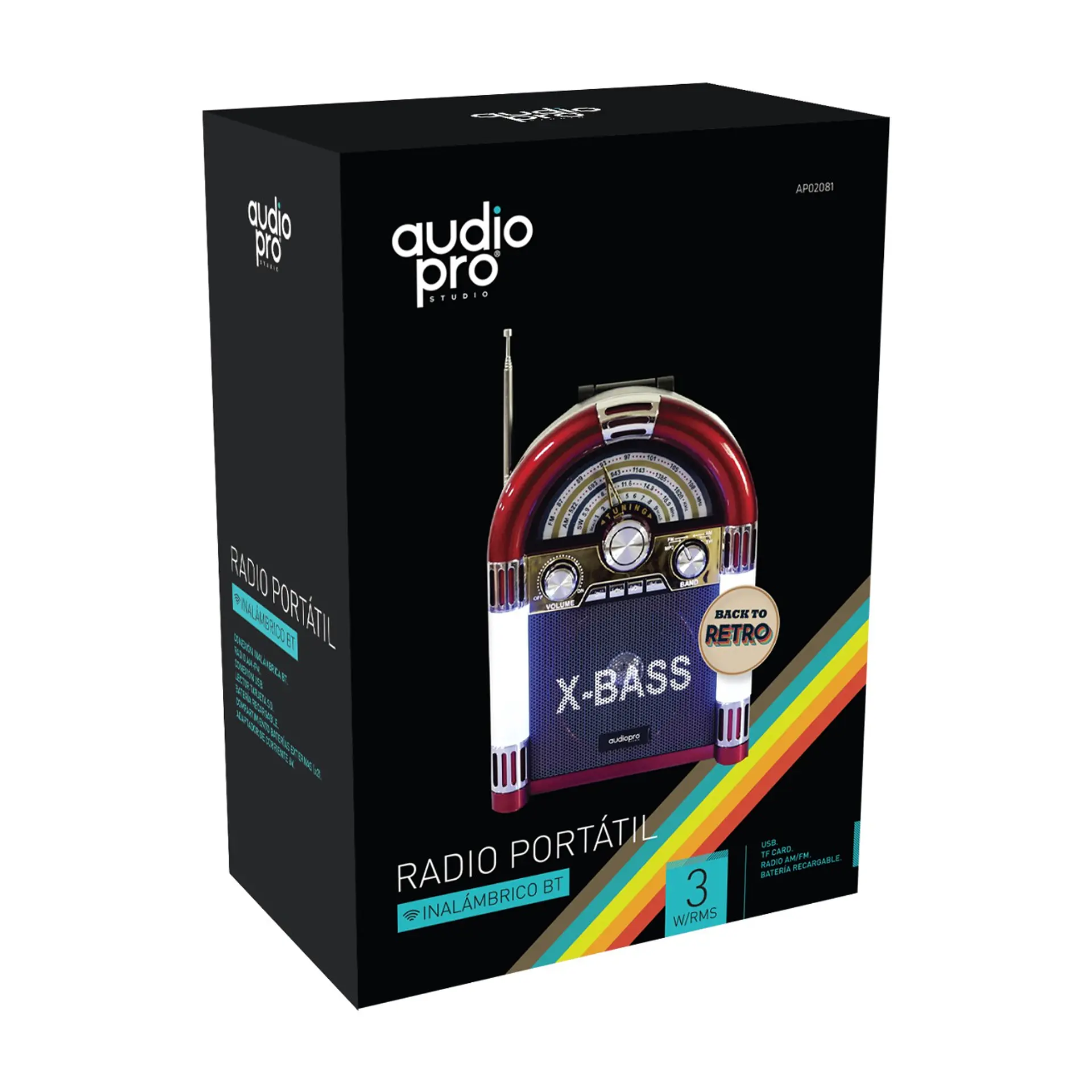 Radio Rockola Retro Audiopro AP02081 Estándar 2