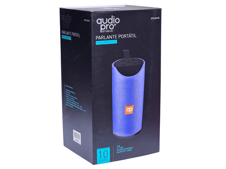 Parlante BT Audiopro 10w Inalámbrico AP02064 Azul 2