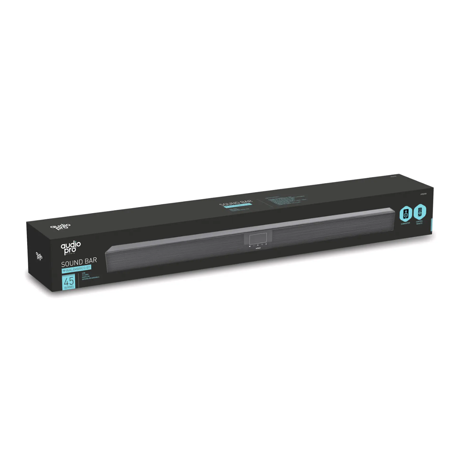 Barra De Sonido BT Con Subwoofer Audiopro Ap02058 5