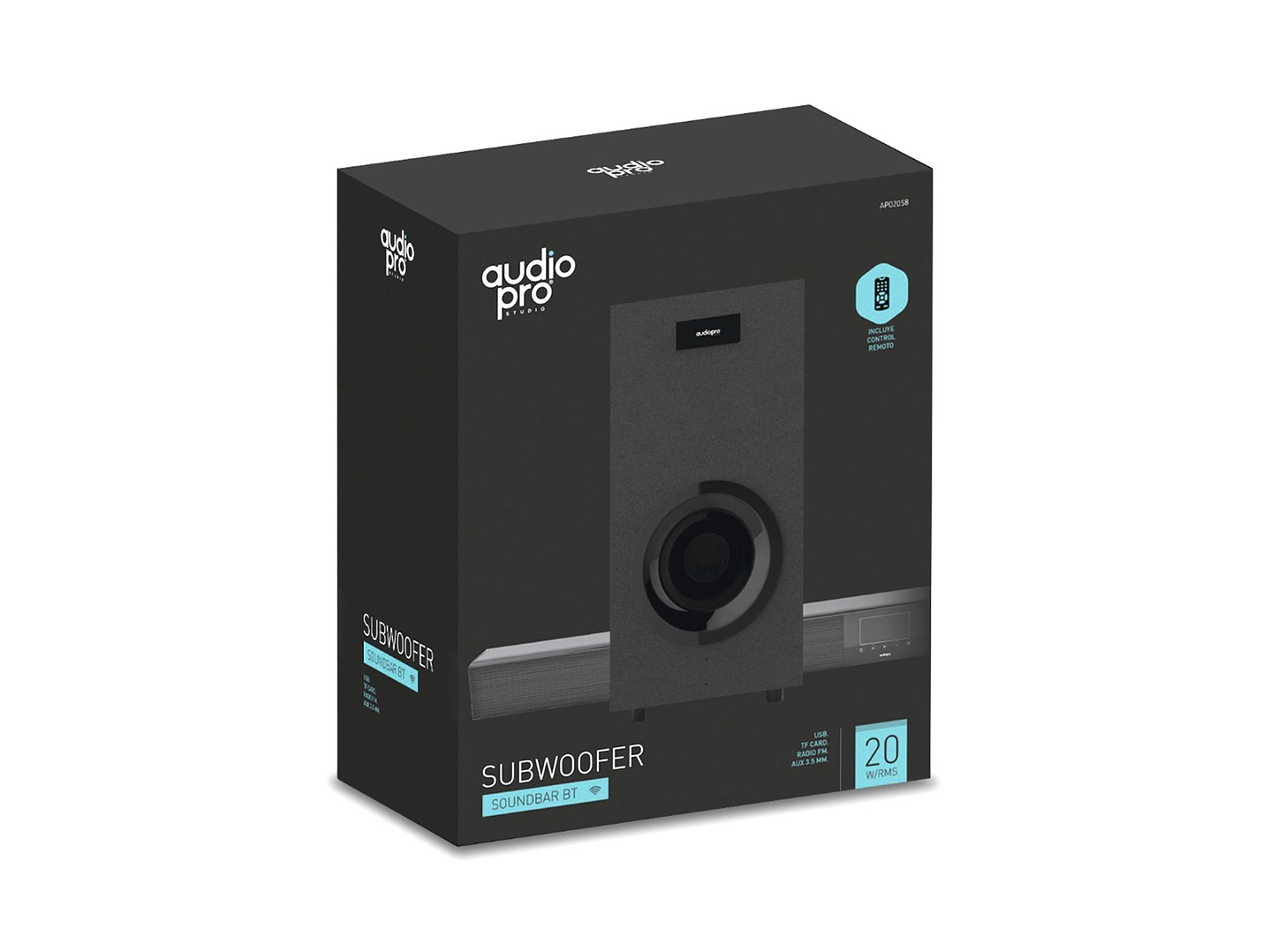 Barra De Sonido BT Con Subwoofer Audiopro Ap02058 6