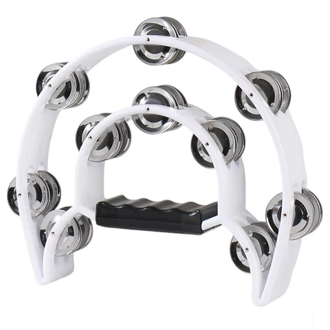 Pandero Musical Media Luna Hendrix Blanco 20x20 cm