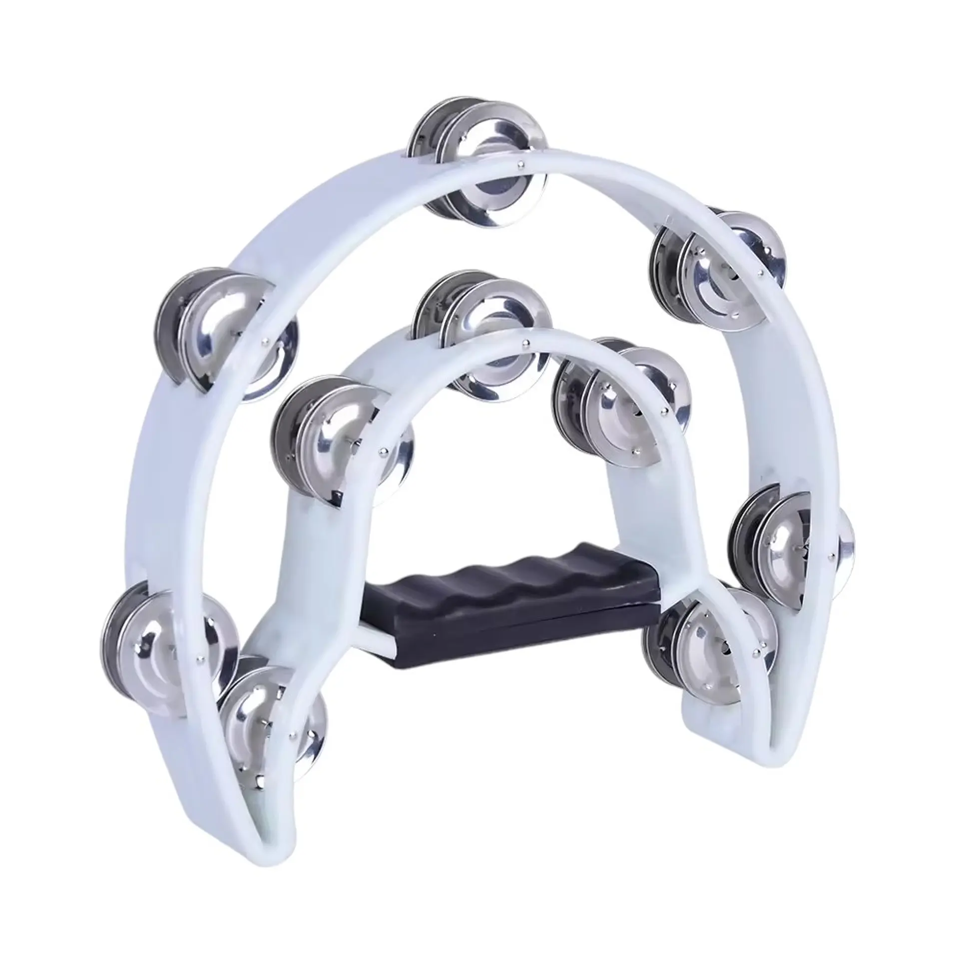 Pandero Musical Media Luna Hendrix Blanco 20x20 cm 2