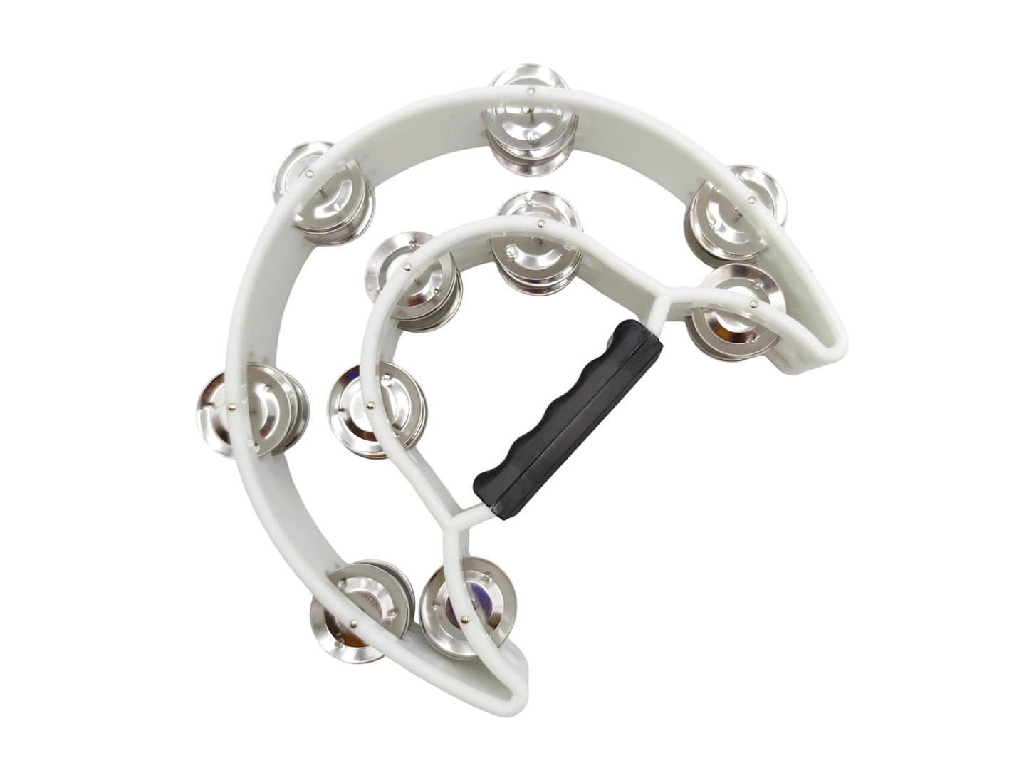 Pandero Musical Media Luna Hendrix Blanco 20x20 cm 4