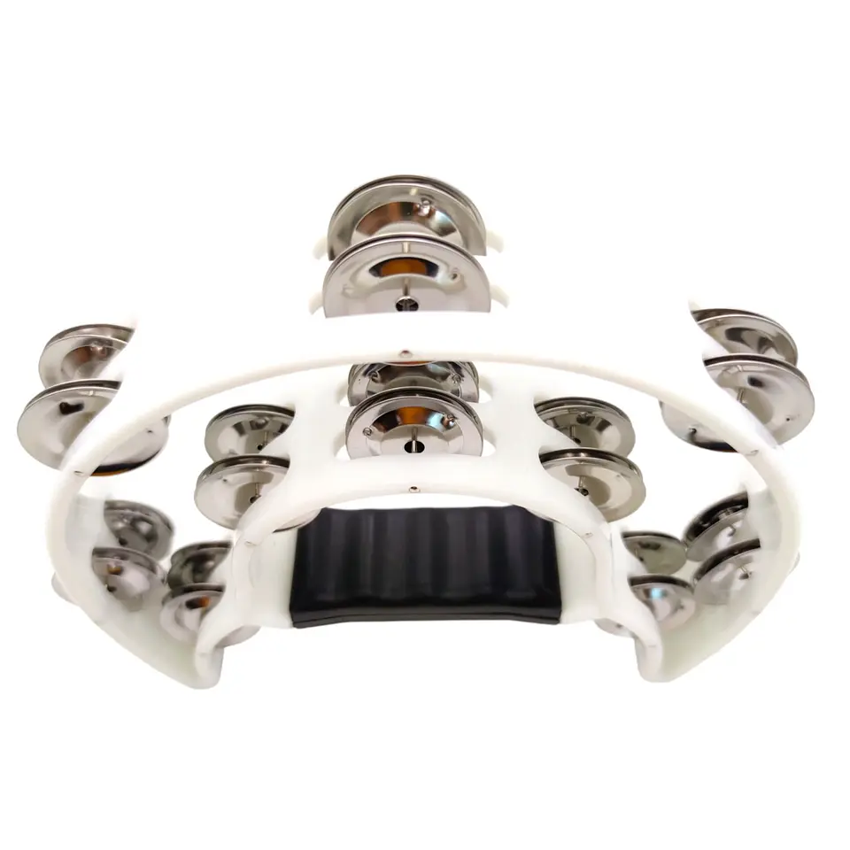 Pandero Musical Media Luna Hendrix Blanco 20x20 cm 5